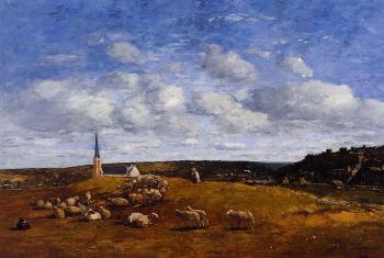 尤金 佈丹 Landscape near Deauville 尤金 佈丹 Landscape near Deauville